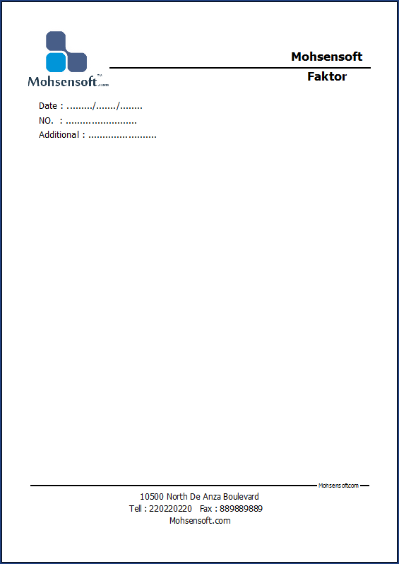 نمونه سربرگ